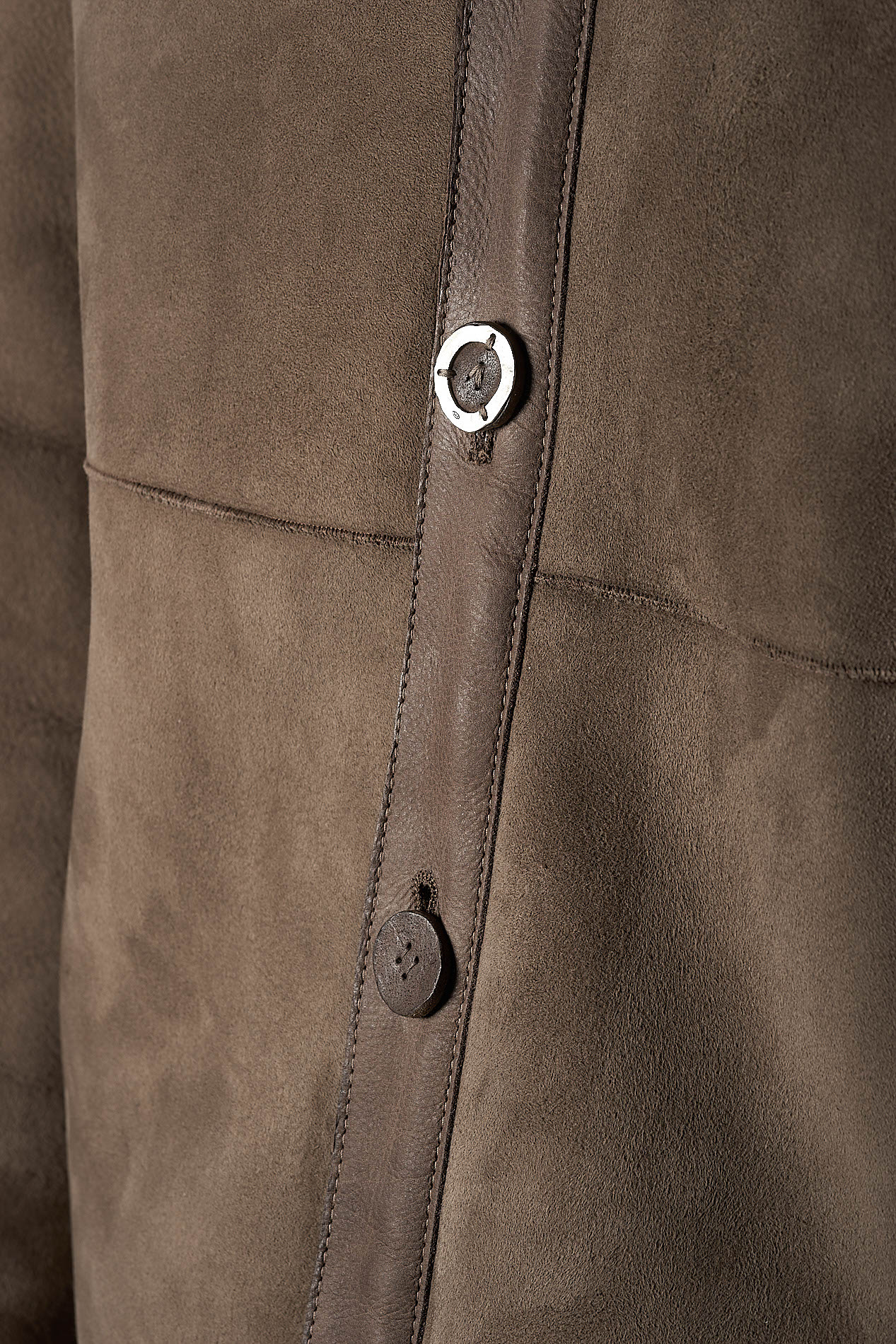 DANIELE BASTA LEATHER AND SILVER JACKET